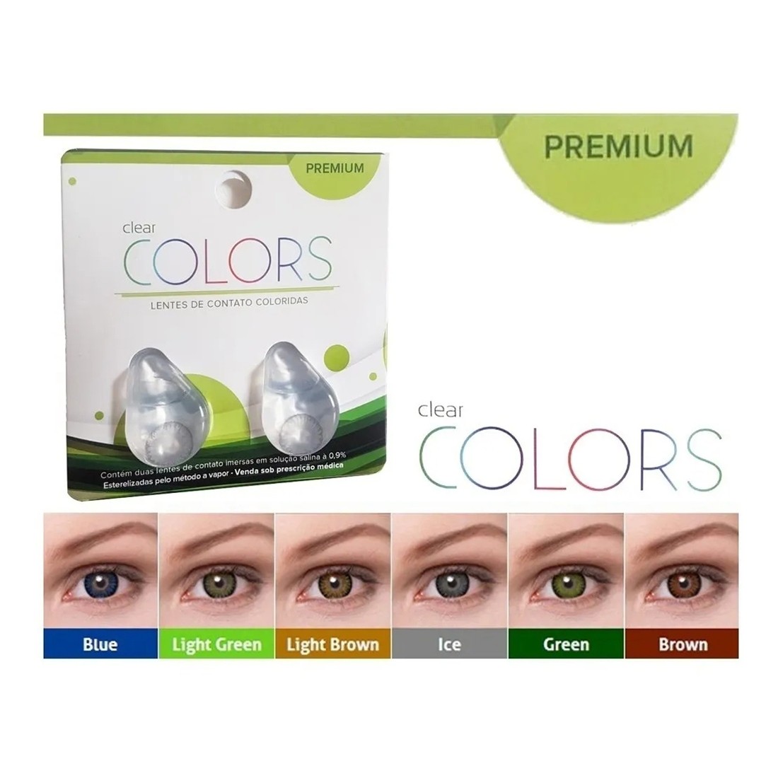 Lentes de Contato Clear Colors PREMIUM