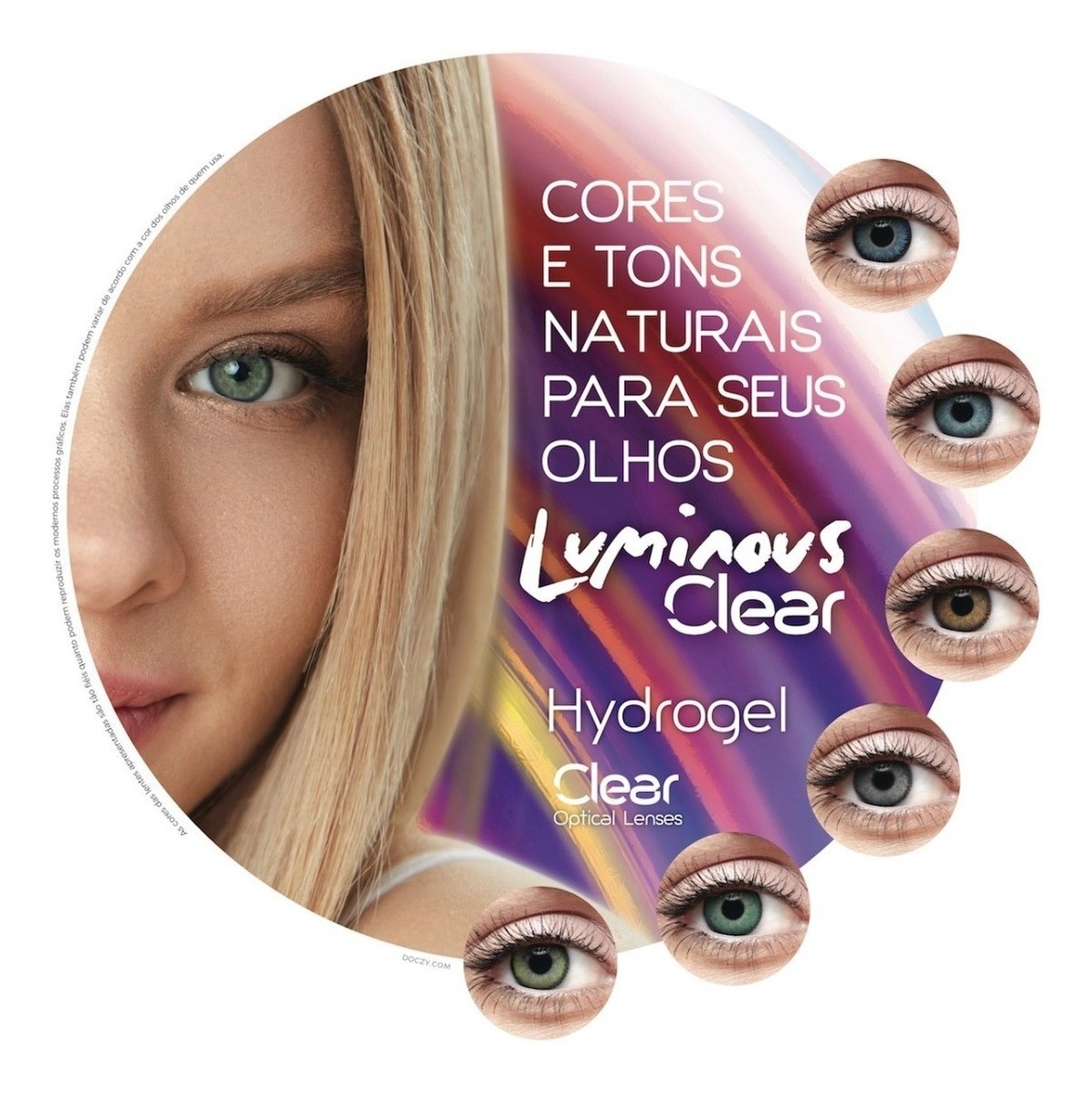 Lentes de contato LC CLEAR LUMINOUS MENSAL