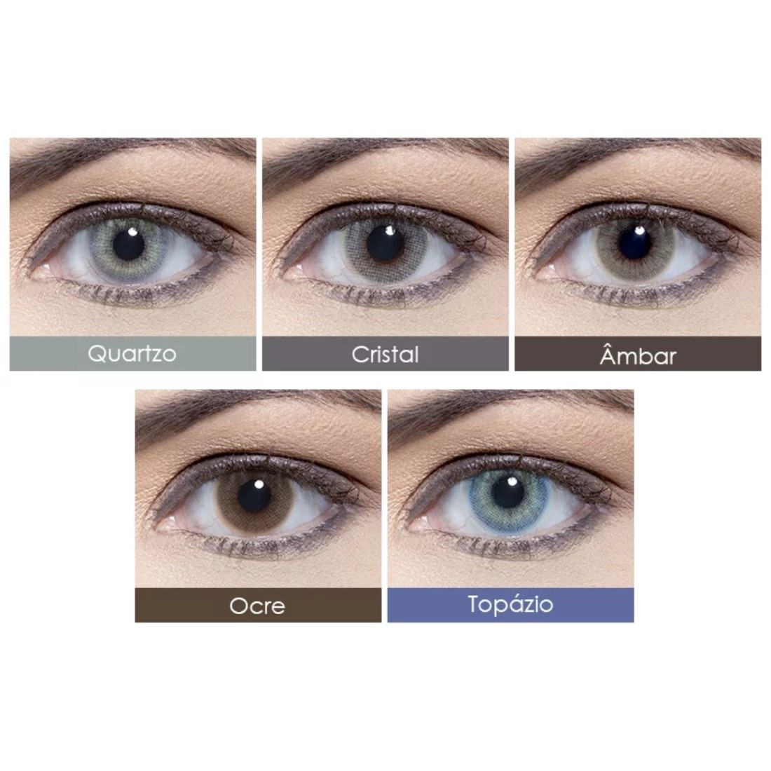 Lentes de contato coloridas Hidrocor Mensal - Com grau