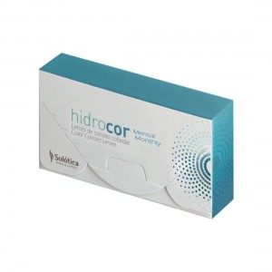 Lentes de contato coloridas Hidrocor Mensal - Com grau