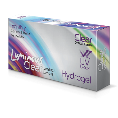 Lentes de contato LC CLEAR LUMINOUS MENSAL